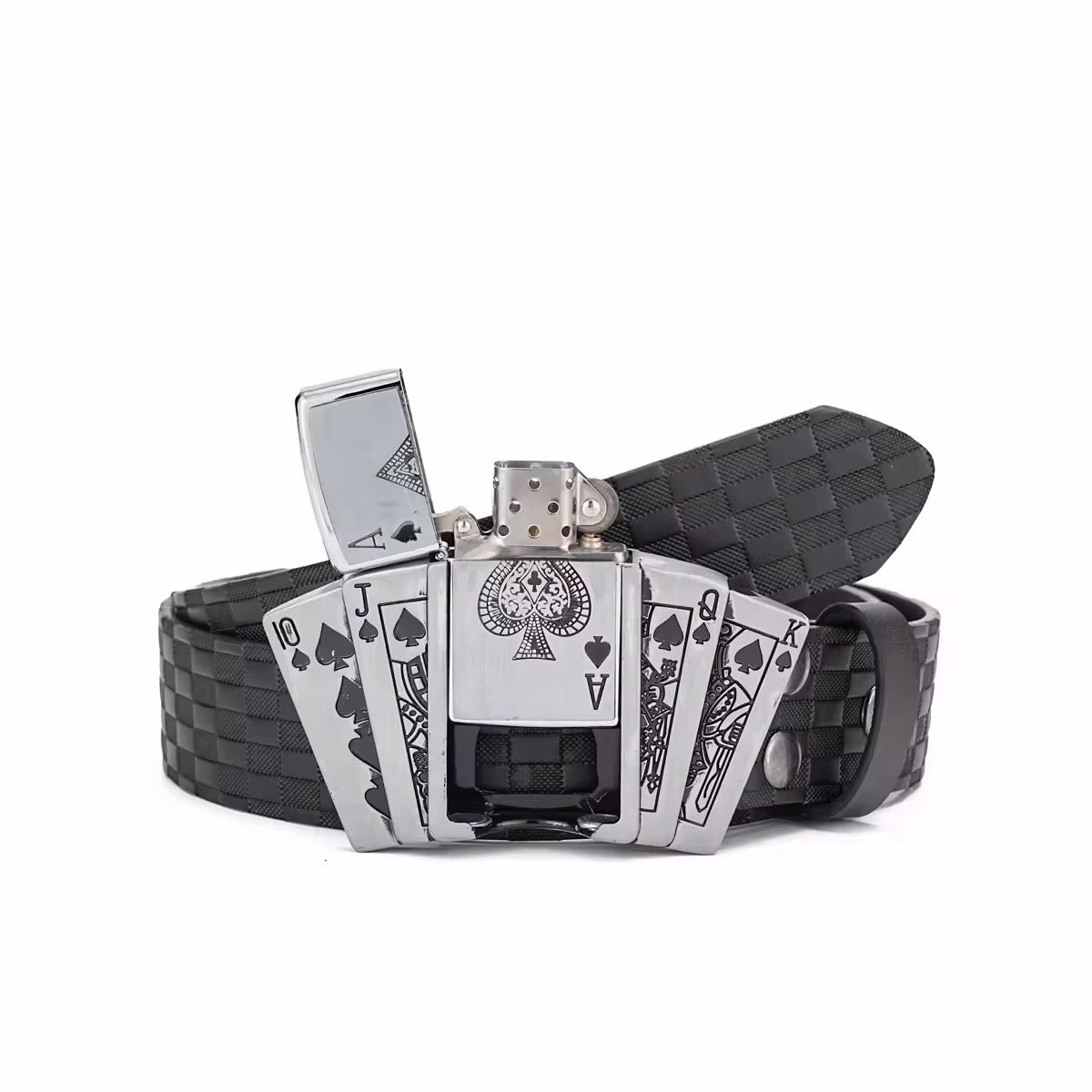 Ace Of Spades Lighter Belt