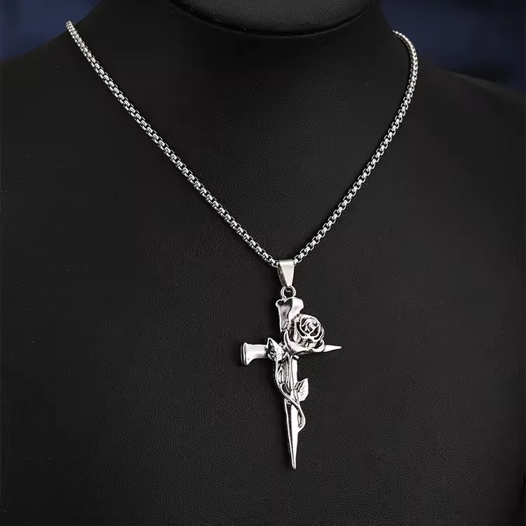Rose Gothic Cross