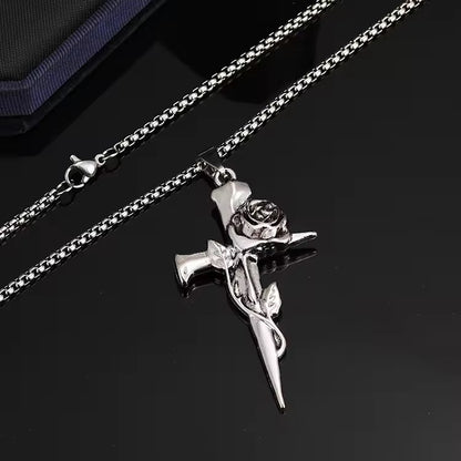 Rose Gothic Cross