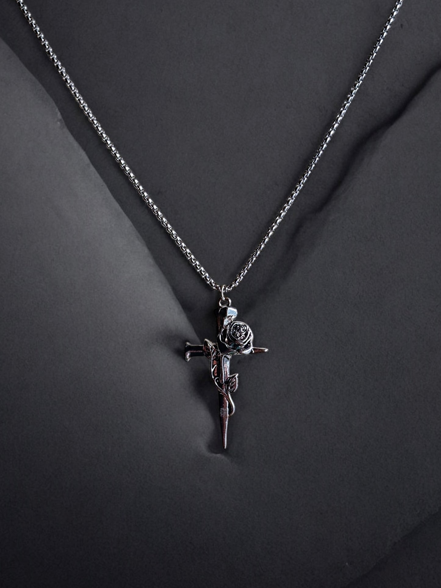 Rose Gothic Cross